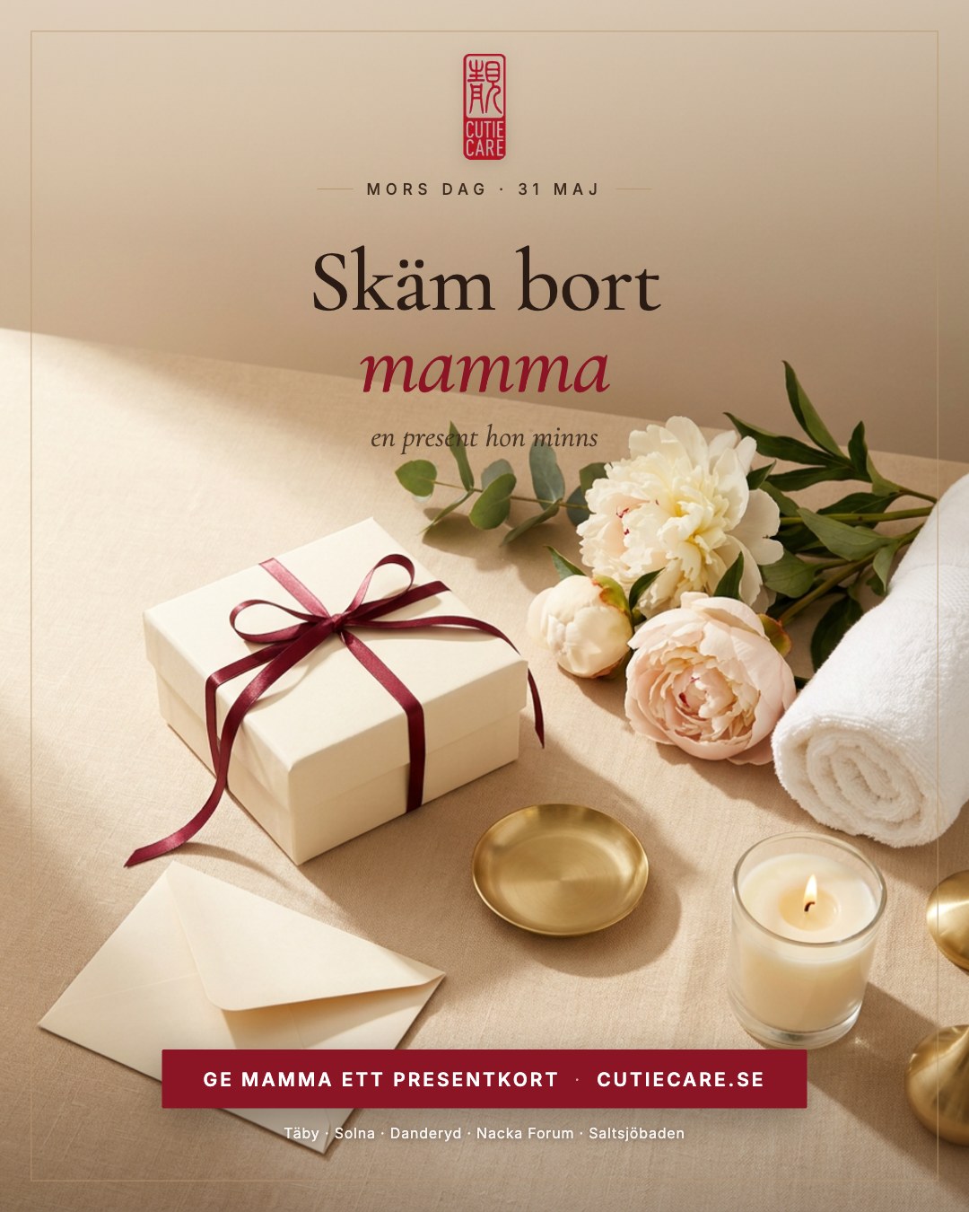 Skäm bort mamma på Mors dag — ge henne ett presentkort till Cutie Care